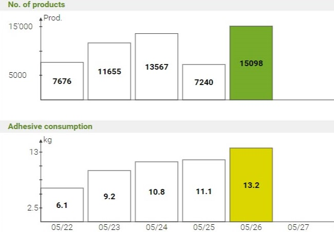 Valutazione del software InfoPlus: consumo giornaliero